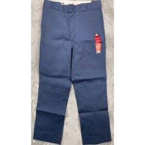 NWT Dickies Men's 874 Work Pants Size 34x32 Navy Blue Original Fit Flex Waist